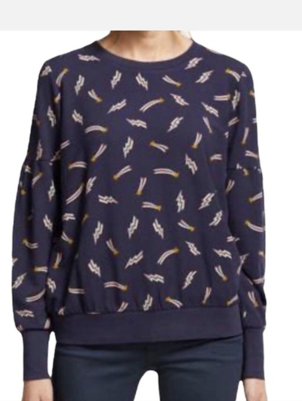 Boden Renee Shooting Star Sweatshirt Size Small
